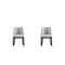 Manhattan Comfort Gansevoort Faux Leather Dining Chair in Light Grey - Set of 2 DC051-LG - alternate 1